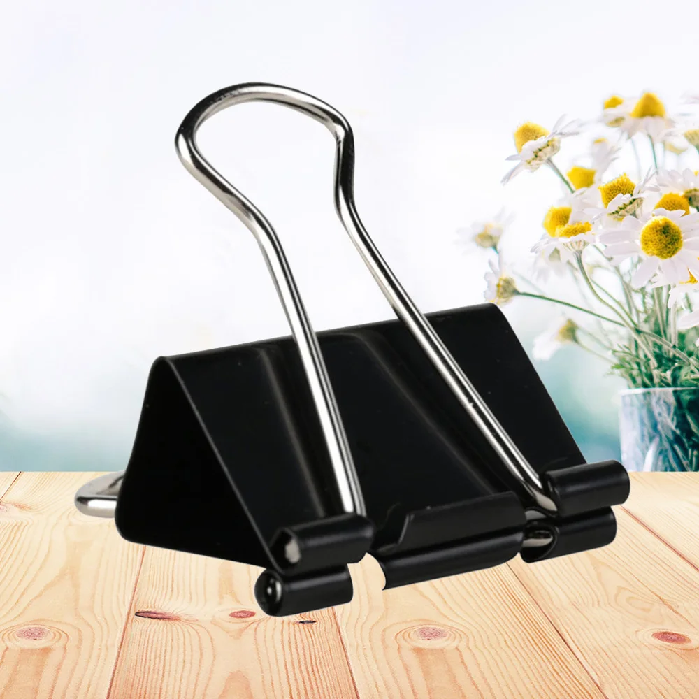 24PCS 50mm Metal Binder Clips Paper Clamp Clips Dovetail Design Clamps for School Office (Black)
24PCS 50mm Metal Binder Clips Paper Clamp Clips Dovetail Design Clamps for School Office (Black)