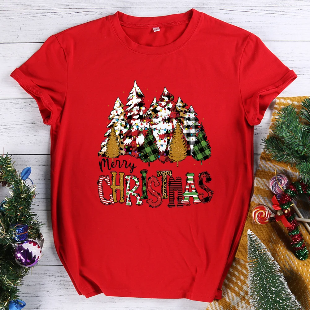 Fashion Christmas Tree T-shirt Women Men Short sleeve Tops Tees Christmas Gift S-XXL Multiple Colour Choose
Fashion Christmas Tree T-shirt Women Men Short sleeve Tops Tees Christmas Gift S-XXL Multiple Colour Choose
