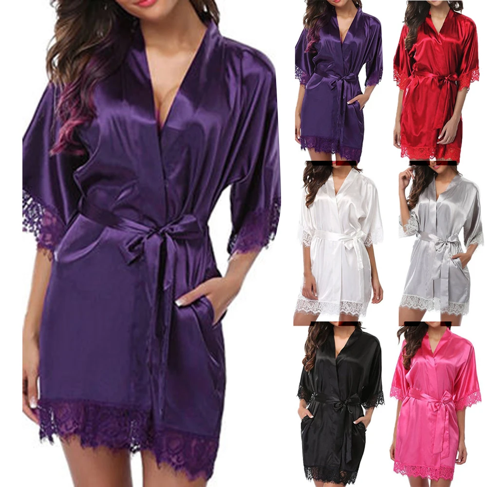 Women's Sexy Lace Trim Lingerie Sleepwear Solid Color Nightdress Plus Size Pajamas Underwear Belt 1 Set
Women's Sexy Lace Trim Lingerie Sleepwear Solid Color Nightdress Plus Size Pajamas Underwear Belt 1 Set