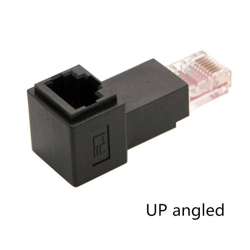 8P8C FTP STP UTP Cat 5e штекер-гнездо Lan Ethernet Сетевой удлинитель 90 градусов | Компьютеры и