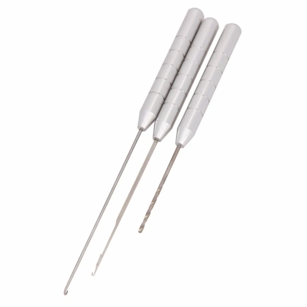 3pcs Baiting Needle Tool Set Carp Coarse Line Fishing Drill Latch Hook Bait Aluminum Alloy Fishing Terminal Tackle Tools
3pcs Baiting Needle Tool Set Carp Coarse Line Fishing Drill Latch Hook Bait Aluminum Alloy Fishing Terminal Tackle Tools