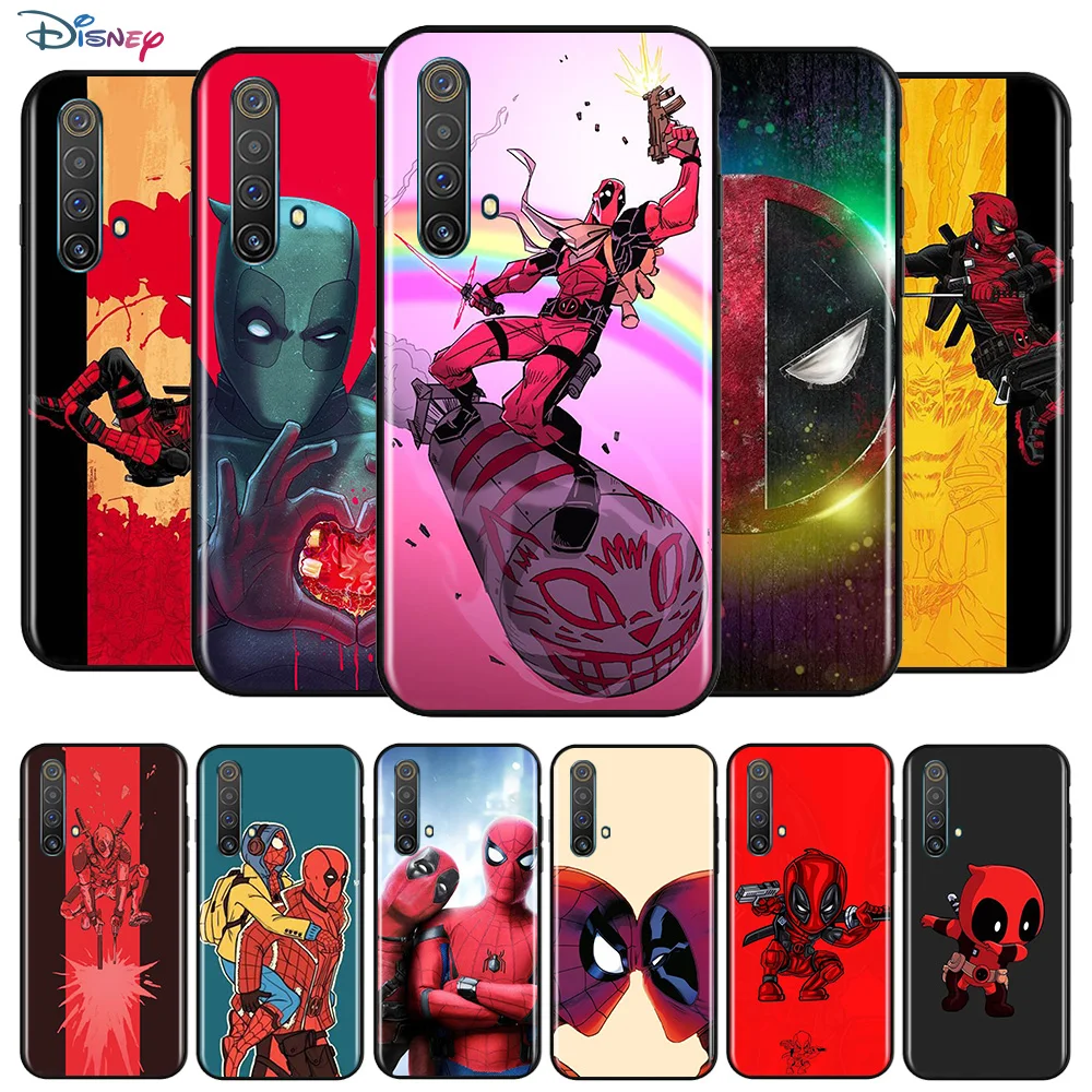 

Marvel Deadpool Avengers Super Hero For OPPO Reno 5 K 4 Lite 3 Pro Plus SE A 10X Zoom 2 Z F ACE 5G TPU Silicone Black Phone Case