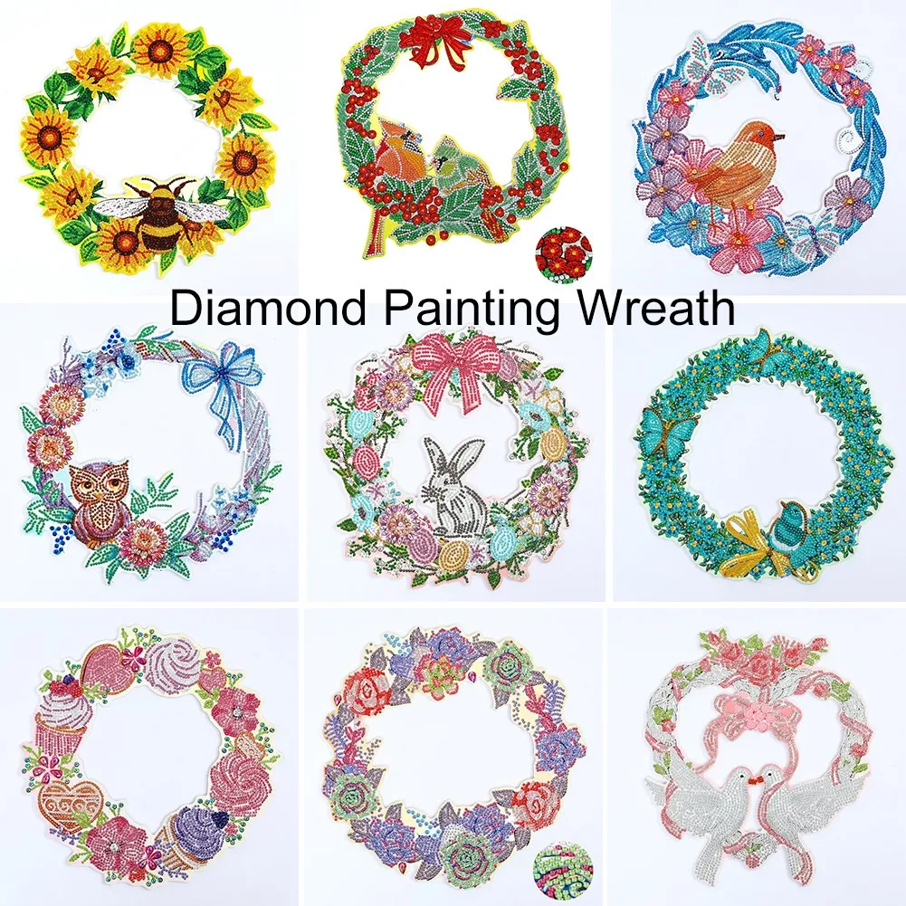 Xmas 5D DIY Spot Drill Diamond Painting Wreath Kits Crystal Mosaic Art Crafts Rhinestone Drawing Wreath Door Home Wall Decoratio
Xmas 5D DIY Spot Drill Diamond Painting Wreath Kits Crystal Mosaic Art Crafts Rhinestone Drawing Wreath Door Home Wall Decoratio