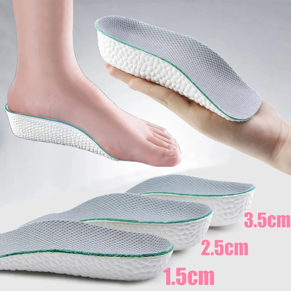 Height Increase Insoles for Men Women Shoes Flat Feet Arch Support Orthopedic Insoles Sneakers Heel Lift Memory Foam Shoe Pads 
Height Increase Insoles for Men Women Shoes Flat Feet Arch Support Orthopedic Insoles Sneakers Heel Lift Memory Foam Shoe Pads