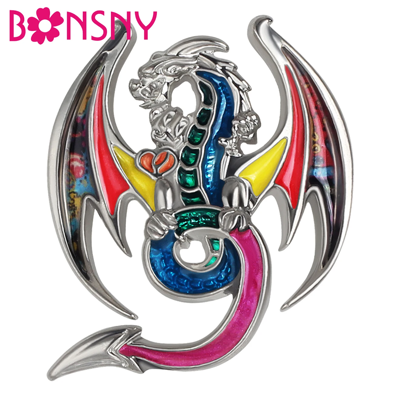 Bonsny Enamel Alloy Metal Floral Cute Chinese Long Dragon Brooches Big Pin Fashion Jewelry For Women Teens Girls Party Gifts
Bonsny Enamel Alloy Metal Floral Cute Chinese Long Dragon Brooches Big Pin Fashion Jewelry For Women Teens Girls Party Gifts
