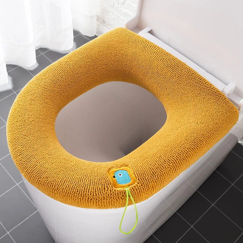 Washable Bathroom Accessories Knitting Pure Color SoftWinter Warm Toilet Seat Cover Closestool Mat 1Pcs O-shape Pad Bidet Cover
Washable Bathroom Accessories Knitting Pure Color SoftWinter Warm Toilet Seat Cover Closestool Mat 1Pcs O-shape Pad Bidet Cover