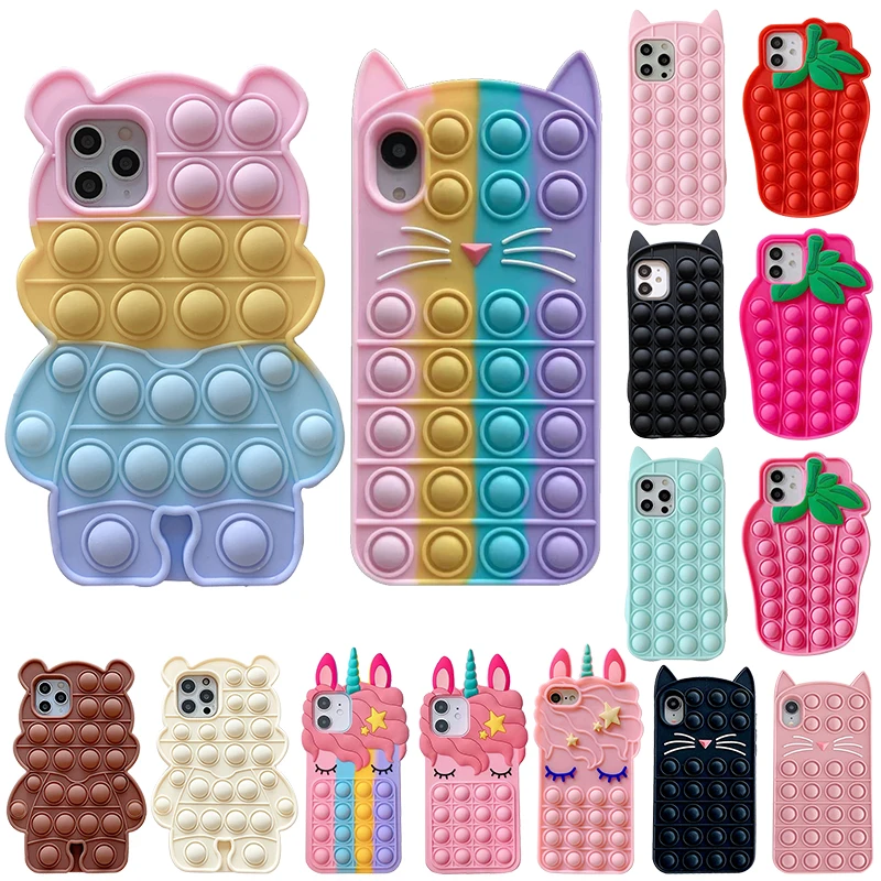 Fashion Rainbow Silicone Phone Case For Iphone 6 6s 7 8 Plus SE2 X XR XS Max 11 12 Pro Max Cover Reliver Stress Po Bubble Cover
Fashion Rainbow Silicone Phone Case For Iphone 6 6s 7 8 Plus SE2 X XR XS Max 11 12 Pro Max Cover Reliver Stress Po Bubble Cover