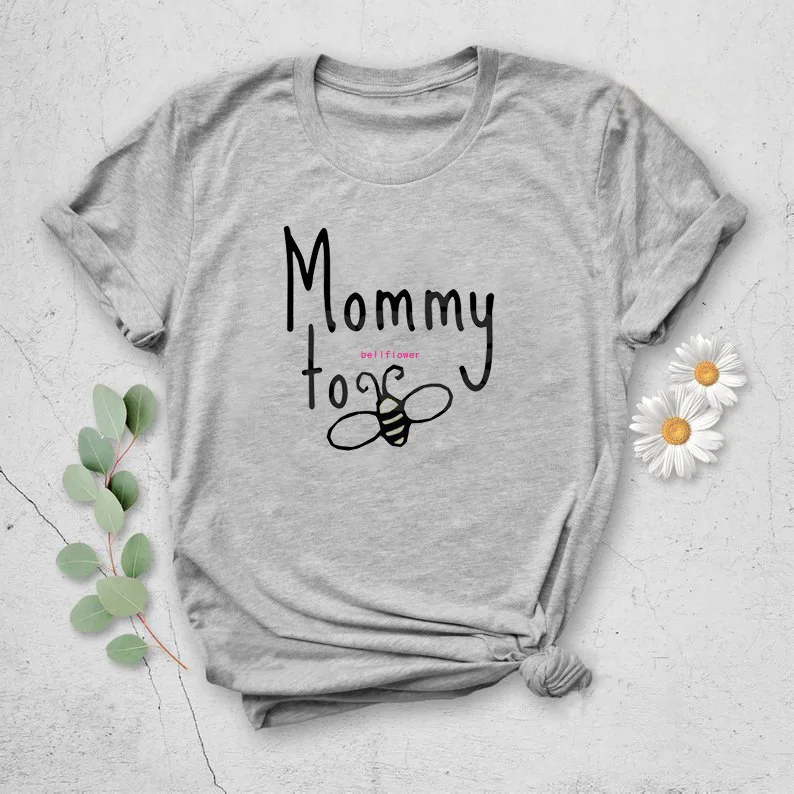 Mommy To Bee T Shirt Women Summer Short Sleeve Korean Letters Street 
Mommy To Bee T Shirt Women Summer Short Sleeve Korean Letters Street