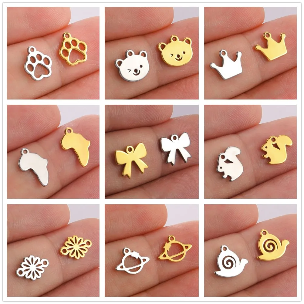 Texas Africa Pendant for Necklace Bracelet Stainless Steel Charms for Jewelry Making Bear Paw Bowknot Flower Jewelry Findings
Texas Africa Pendant for Necklace Bracelet Stainless Steel Charms for Jewelry Making Bear Paw Bowknot Flower Jewelry Findings