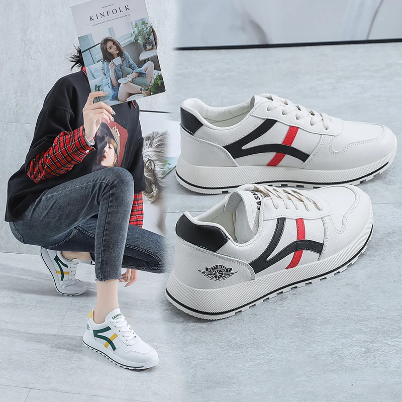 2021 Women On Sneakers White Breathable Tennis Sport Sneakers Genuine Leather LightWeight Walking Shoes Flats shoes Casual Slip
2021 Women On Sneakers White Breathable Tennis Sport Sneakers Genuine Leather LightWeight Walking Shoes Flats shoes Casual Slip