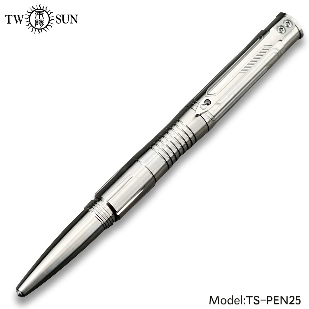 

TWOSUN TC4 Titanium Alloy Tactical Pen PenSelf Defense Writing Pen Office Pocket Pen Outdoor EDC Tool Broken Window Pen TS-PEN25