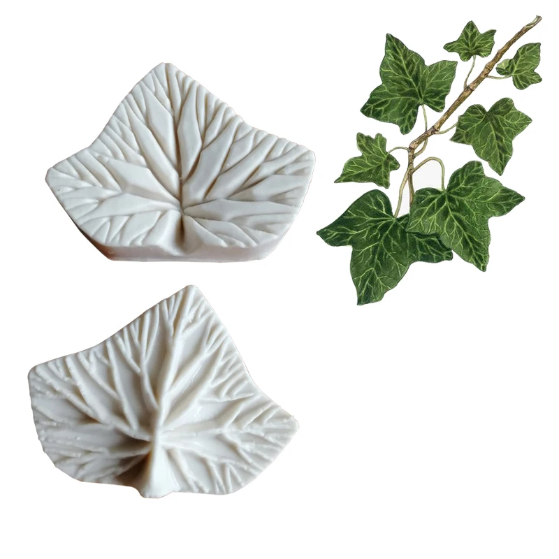 

M364 Lvy Leaf Petal Flower Veiners Silicone Molds Fondant Sugarcraft Gumpaste Resin Clay Water Paper Cake Decorating Tools