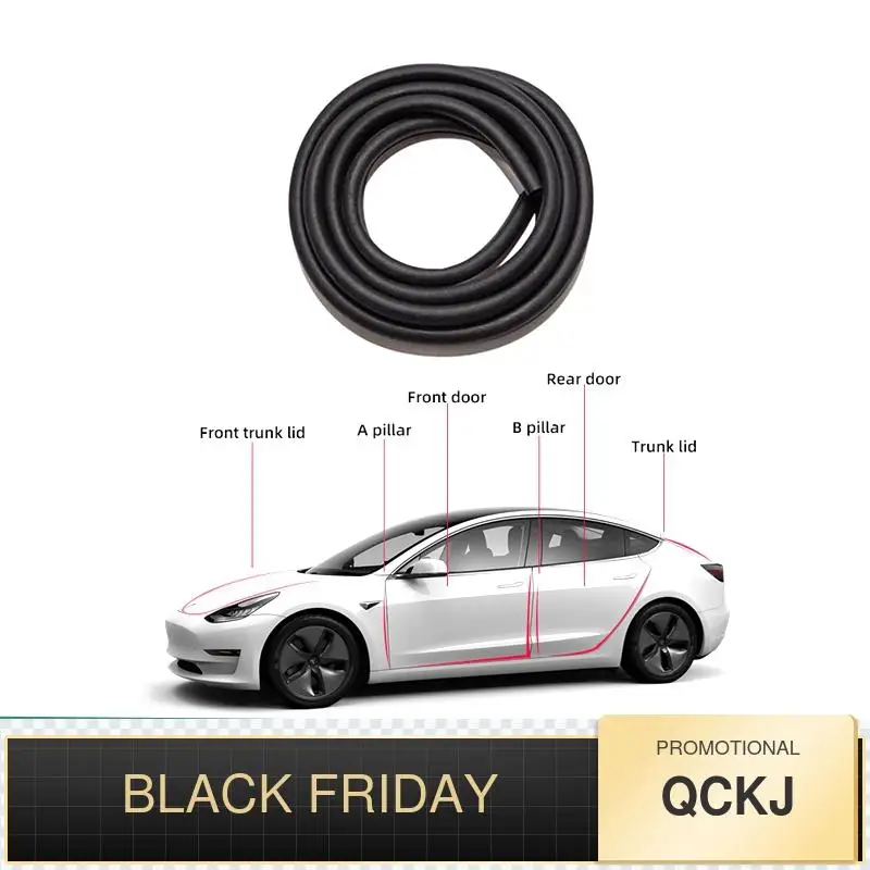 10Pcs Car Door Seal Strip Kit Soundproof Noise Insulation Weather Strip Sealing For Tesla Model 3 Exterior Accessories
10Pcs Car Door Seal Strip Kit Soundproof Noise Insulation Weather Strip Sealing For Tesla Model 3 Exterior Accessories