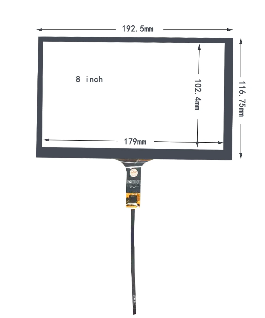 

8-дюймовый емкостный сенсорный экран дигитайзер панели для XY-PG9020-FPC-A17 6 PIN GT911 автомобильная DVD-навигация