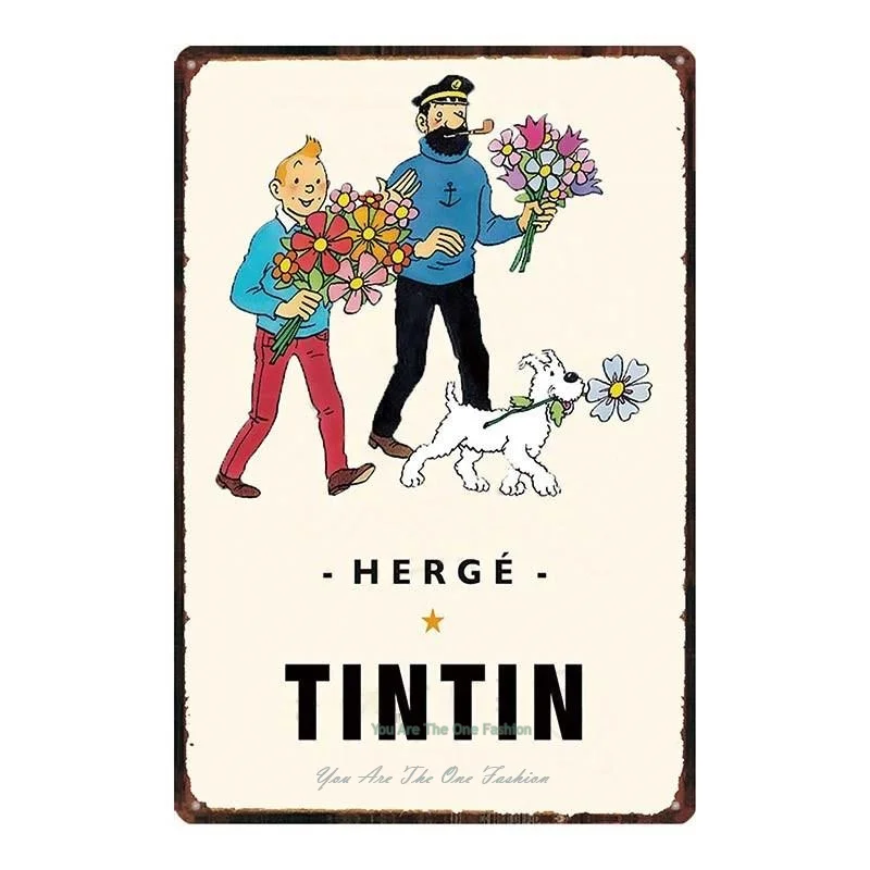 Shabby Metal Tin Signs Herge Aventure De Tintin Metal Plaque Tin Sign Wall Stickers Plate Club Classical Retro Metal Painting
Shabby Metal Tin Signs Herge Aventure De Tintin Metal Plaque Tin Sign Wall Stickers Plate Club Classical Retro Metal Painting