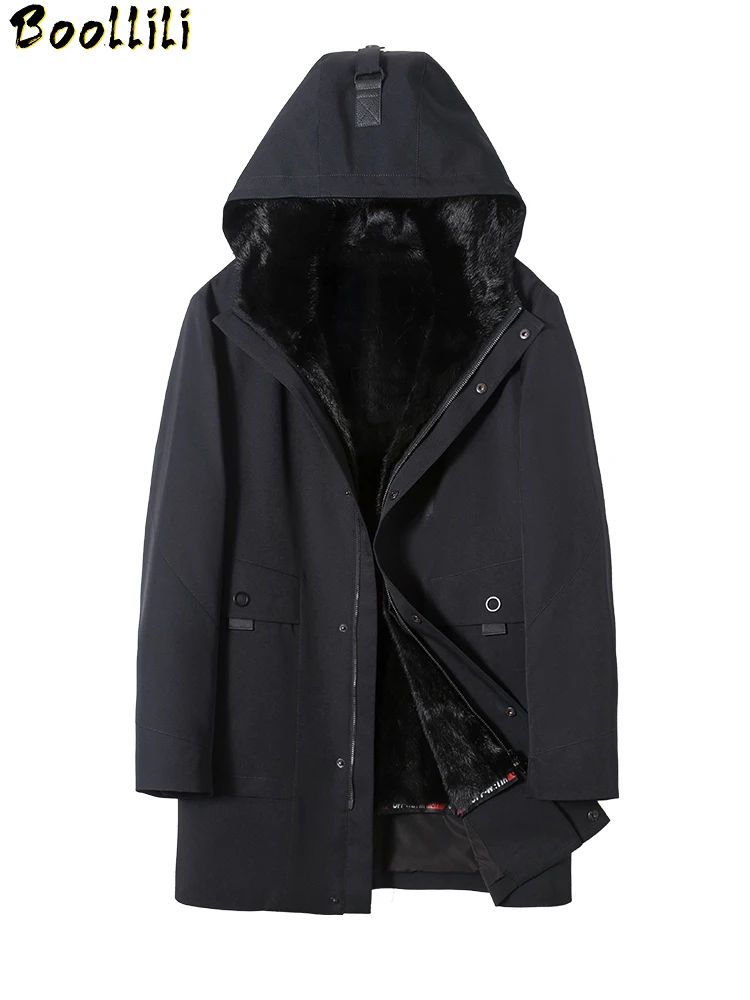 2023 Winter Boollili Real Fur Coat Men Parka Natural Mink Fur Liner Rabbit Fur Sleeve Parkas Luxury Mens Mink Jacket
2023 Winter Boollili Real Fur Coat Men Parka Natural Mink Fur Liner Rabbit Fur Sleeve Parkas Luxury Mens Mink Jacket