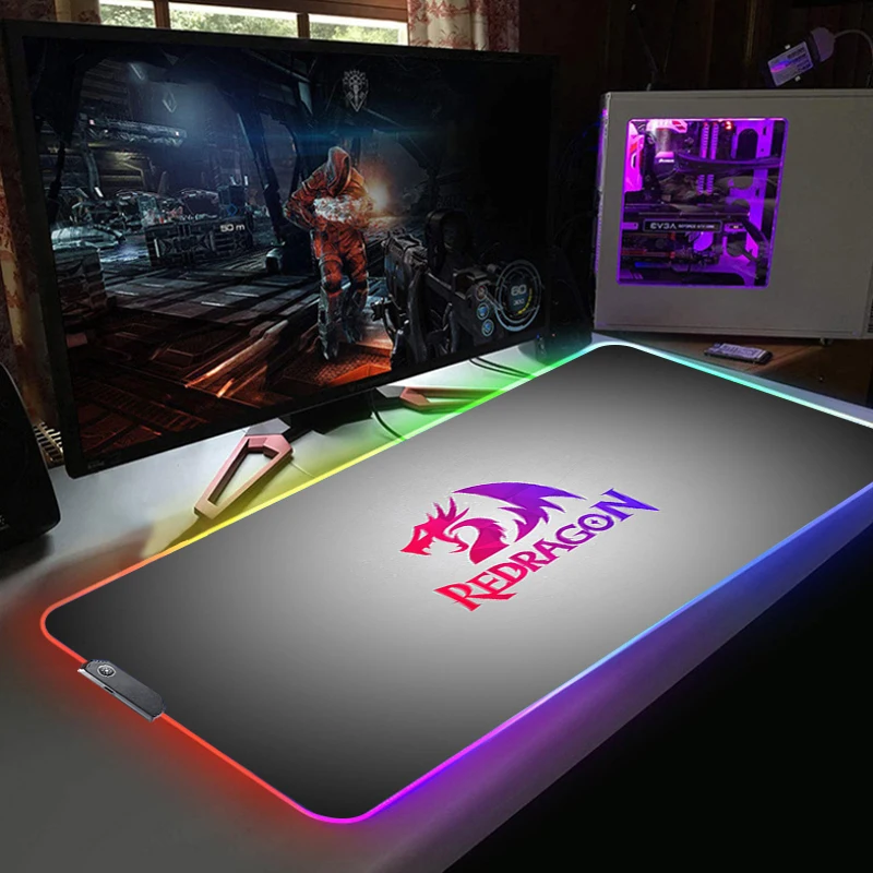 RGB Gaming Redragon Mouse Pad Large Size Colorful Luminous PC Computer Desktop 7 Colors LED Light Desk Mat Gaming Keyboard pad
RGB Gaming Redragon Mouse Pad Large Size Colorful Luminous PC Computer Desktop 7 Colors LED Light Desk Mat Gaming Keyboard pad