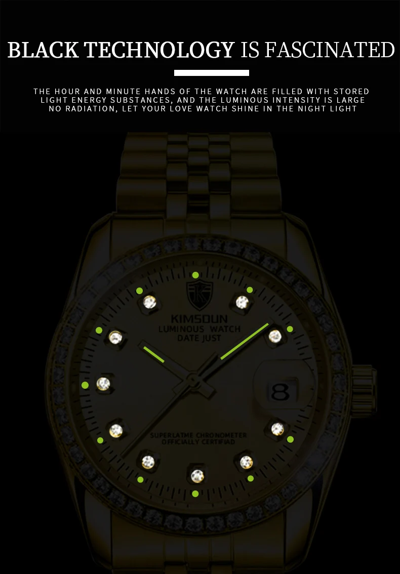 Relogio Luxury Business New Watch Men's Top Brand KIMSDUN Quality Automatic Mechanical Men's Watch Golden Steel Male Clock
Relogio Luxury Business New Watch Men's Top Brand KIMSDUN Quality Automatic Mechanical Men's Watch Golden Steel Male Clock