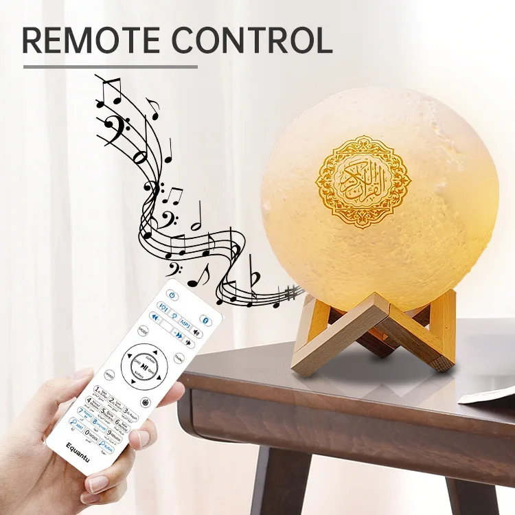 Ramadan Quran bluetooth speaker Coran lamp 8G Muslim Night Light Quran speakers 3D Moon With remote control
Ramadan Quran bluetooth speaker Coran lamp 8G Muslim Night Light Quran speakers 3D Moon With remote control