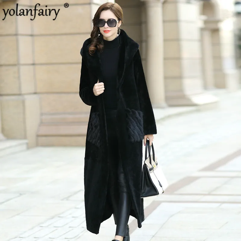 YOLANFAIRY Quality Wool Double Faced Fur Coat Women Winter Warm Thick Fur Jacket Mink Fur Pocket Abrigos De Mujer BT7333 MF360
YOLANFAIRY Quality Wool Double Faced Fur Coat Women Winter Warm Thick Fur Jacket Mink Fur Pocket Abrigos De Mujer BT7333 MF360