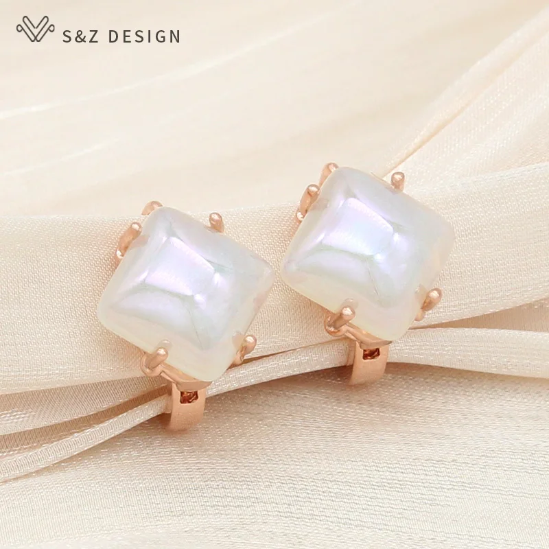 S&Z DESIGN New Arrivals 2022 Fashion 585 Rose Gold Square Dangle Earrings For Women Girl Wedding Temperament Elegant Jewelry
S&Z DESIGN New Arrivals 2022 Fashion 585 Rose Gold Square Dangle Earrings For Women Girl Wedding Temperament Elegant Jewelry