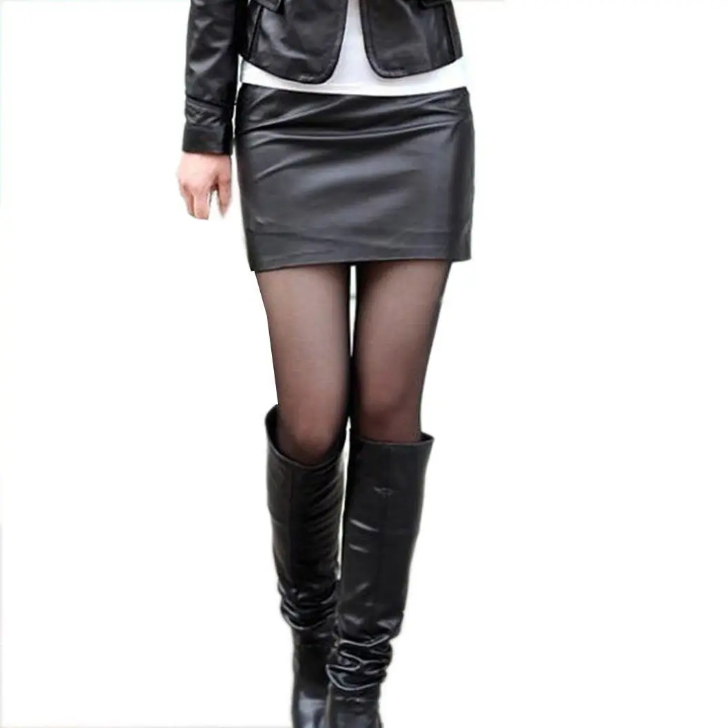 Women Sexy Black PU Leather Pencil Bodycon High Waist Soft Casual Mini Dress Short Skirt
Women Sexy Black PU Leather Pencil Bodycon High Waist Soft Casual Mini Dress Short Skirt