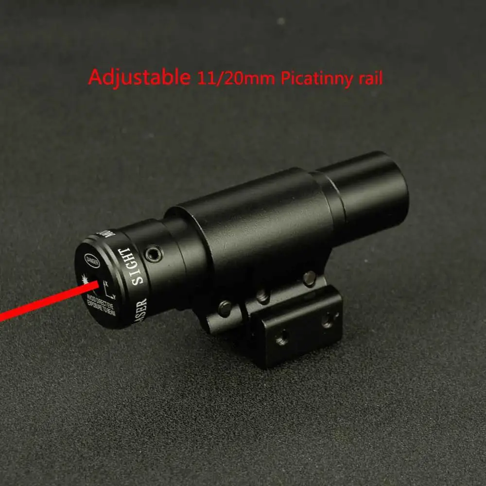 

Tactical Red Dot Laser Sight Scope For Air Gun Rifle Weaver Adjustable 11/20mm Picatinny Rails Mount Rail For Airsoft Hunting