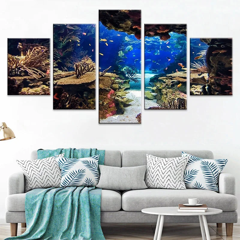 5 PCS Sea Fish Coral Reef Seascape Posters Canvas Wall Art Pictures Prints Set Living Room Decor Canvas Pictures Wall Decor
5 PCS Sea Fish Coral Reef Seascape Posters Canvas Wall Art Pictures Prints Set Living Room Decor Canvas Pictures Wall Decor