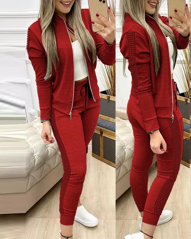 XUANSHOW Fashon Women Tracksuit 2 Piece Sets Jogging Running Suit Autumn Zipper Jacket+Long Pants Two Piece Outfits for Women
XUANSHOW Fashon Women Tracksuit 2 Piece Sets Jogging Running Suit Autumn Zipper Jacket+Long Pants Two Piece Outfits for Women