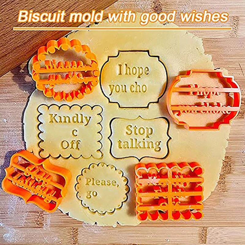 Cookie Molds With Good Wishes Cookie Form with Fun Cookie Moulds For Baking Biscuit Cutters
Cookie Molds With Good Wishes Cookie Form with Fun Cookie Moulds For Baking Biscuit Cutters