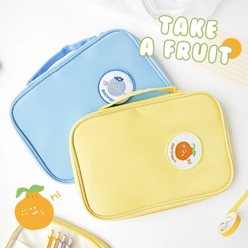 Большая Сумка-карандаш Kwaii для хранения фруктов, японский большой чехол на молнии 16*23 см, желтый, зеленый, синий, красный
Большая Сумка-карандаш Kwaii для хранения фруктов, японский большой чехол на молнии 16*23 см, желтый, зеленый, синий, красный