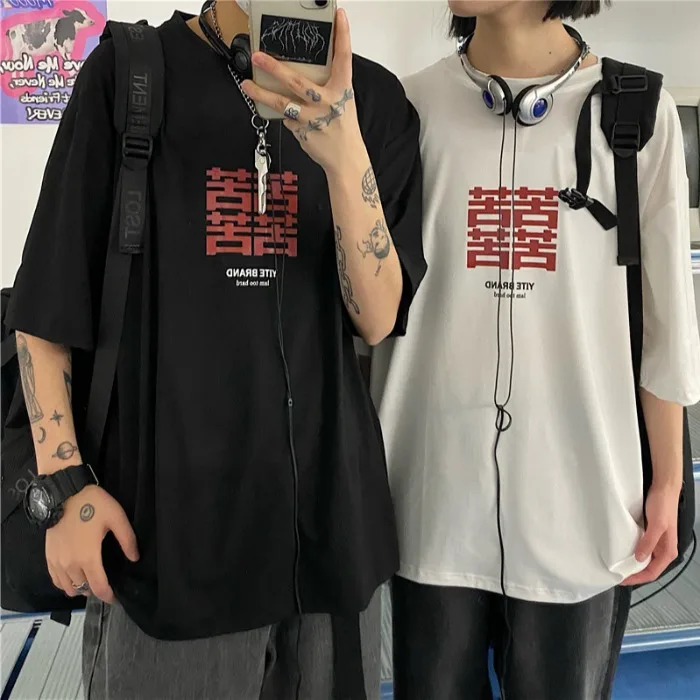 Character Print Loose Harajuku Tees Couple Clothing Summer Fashion O-neck Short Sleeve Woman Tshirts Hipster Loose Tops Korean
Character Print Loose Harajuku Tees Couple Clothing Summer Fashion O-neck Short Sleeve Woman Tshirts Hipster Loose Tops Korean