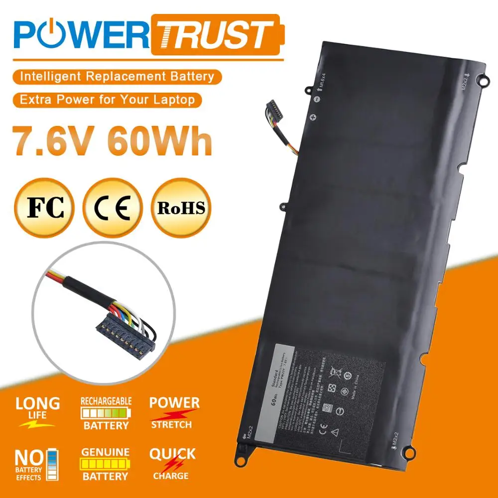 Новый аккумулятор PW23Y RNP72 TP1GT для ноутбука Dell XPS 13 9360 13-9360-D1605G 0RNP72 0TP1GT | Компьютеры и