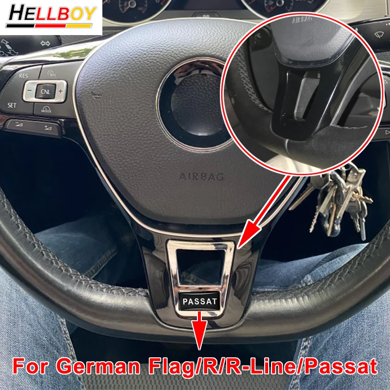 Car Emblems Steering Wheel Decoration Cover Sticker For VW Passat B7 B8 Golf 7 R 7.5 MK7 Polo 6C Tiguan rline Jetta Accessories
Car Emblems Steering Wheel Decoration Cover Sticker For VW Passat B7 B8 Golf 7 R 7.5 MK7 Polo 6C Tiguan rline Jetta Accessories
