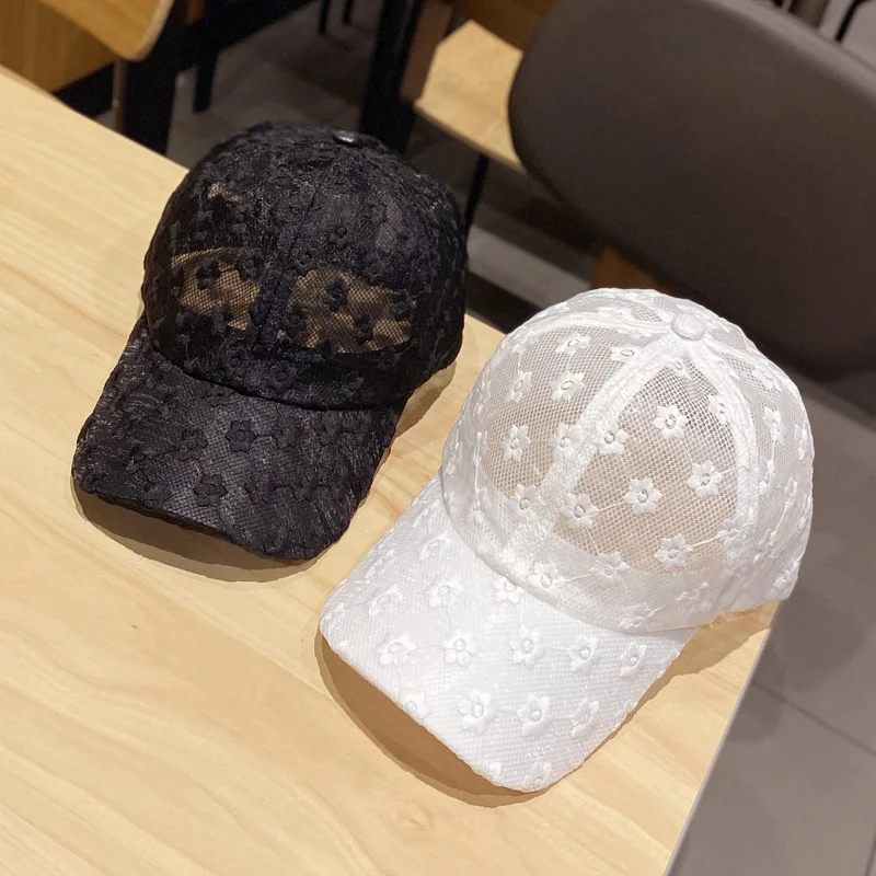 Sun Hat Summer Female Student Korean Style Cap Chrysanthemum Lace Breathable Baseball Cap Small Fresh All-Matching Peaked Cap
Sun Hat Summer Female Student Korean Style Cap Chrysanthemum Lace Breathable Baseball Cap Small Fresh All-Matching Peaked Cap