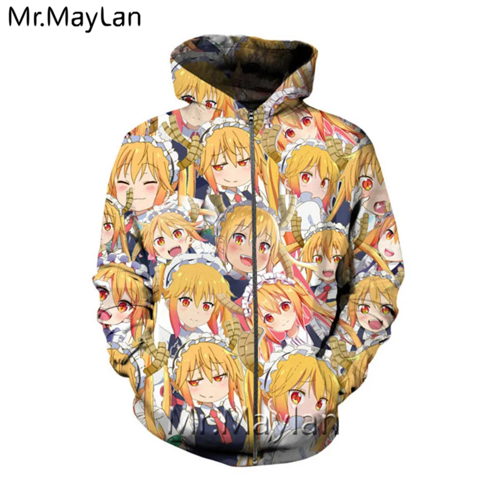Custom Dragon Girl Anime Hoodie Cool Hip-hop Streetwear Magic Fairy Pullover Women/men's Jumper Tops Tohru Print Kawaii Hoodies 
Custom Dragon Girl Anime Hoodie Cool Hip-hop Streetwear Magic Fairy Pullover Women/men's Jumper Tops Tohru Print Kawaii Hoodies