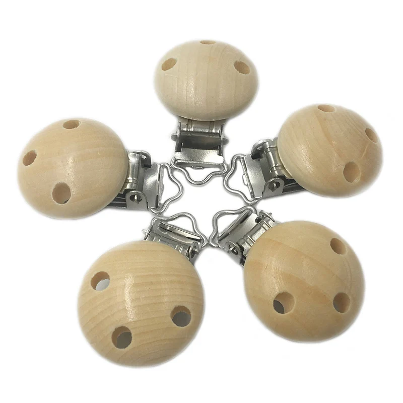 Wholesale 50 pcs Good quality Pacifier Clips Wooden Round natural color For Baby 45x29mm
Wholesale 50 pcs Good quality Pacifier Clips Wooden Round natural color For Baby 45x29mm