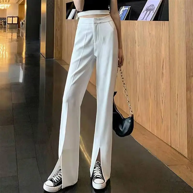 Split Fork Pants Women Spting Fashion Loose Wide-leg Pants Female High Waist Casual Pants Ladies Solid Color Long Trousers
Split Fork Pants Women Spting Fashion Loose Wide-leg Pants Female High Waist Casual Pants Ladies Solid Color Long Trousers