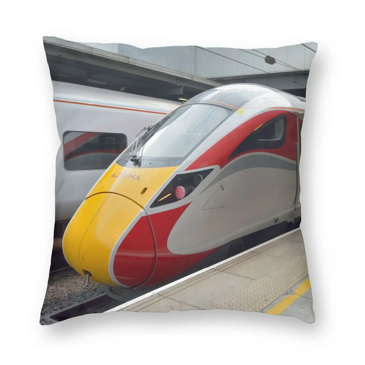 

London North Eastern Railway Class 800 Azuma Pillowcase Polyester Linen Velvet Zip Decorative Pillow Case Home Cushion Cover