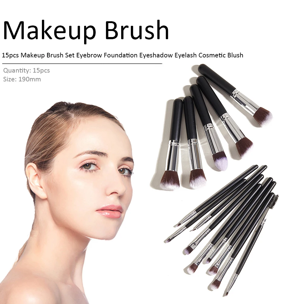 15 шт. кисти для макияжа Набор инструментов Косметическая Пудра Тени для век Румяна смешивание; Красота макияж кисти набор для макияжа брове... 
15 шт. кисти для макияжа Набор инструментов Косметическая Пудра Тени для век Румяна смешивание; Красота макияж кисти набор для макияжа брове...