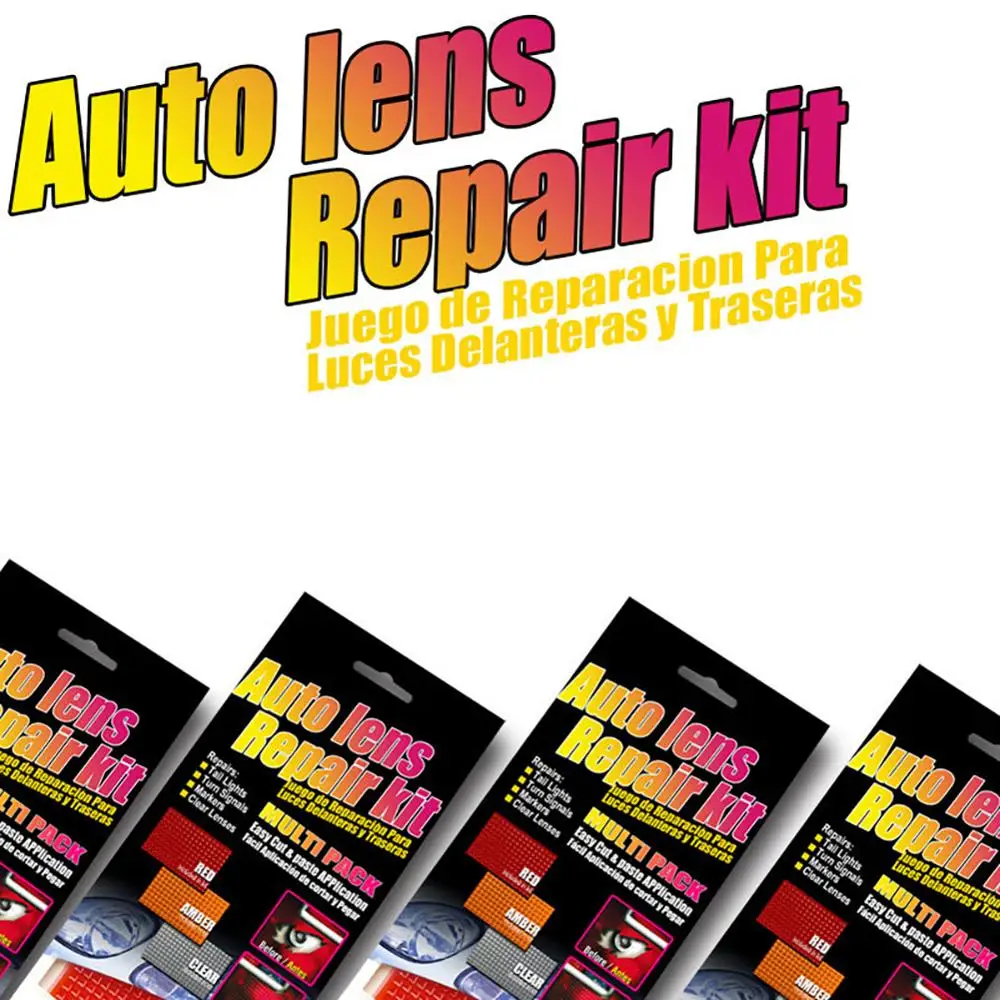 DIY Grid Pattern Auto car Lens Repair Kit Quick Fix A Cracked Broken Tail Light Smooth Surface Polish Red Amber Clear Color
DIY Grid Pattern Auto car Lens Repair Kit Quick Fix A Cracked Broken Tail Light Smooth Surface Polish Red Amber Clear Color