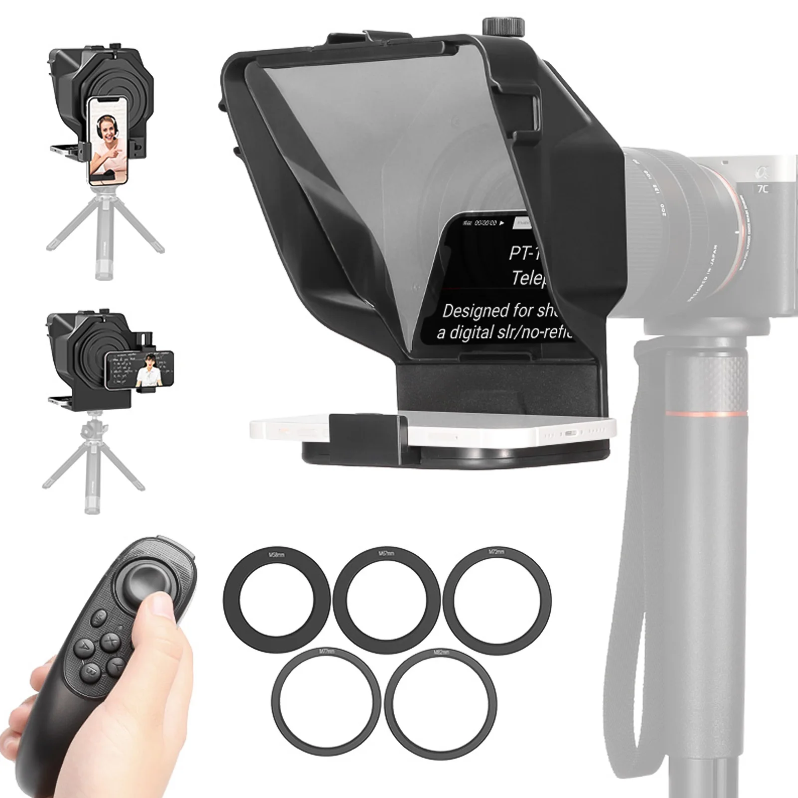 Ulanzi PT-16 смартфон Камера телесуфлер Prompter с держатель телефона Дистанционное Управление для видео Запись прямая трансляция интервью
Ulanzi PT-16 смартфон Камера телесуфлер Prompter с держатель телефона Дистанционное Управление для видео Запись прямая трансляция интервью