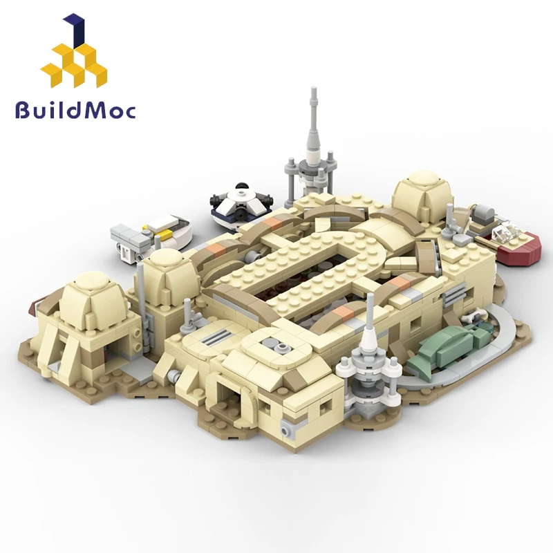MOC Star Movie A New Hope Mos Eisley Cantina Mini Tatooined City Bar Desert Village House Building Blocks Toys For Children
MOC Star Movie A New Hope Mos Eisley Cantina Mini Tatooined City Bar Desert Village House Building Blocks Toys For Children