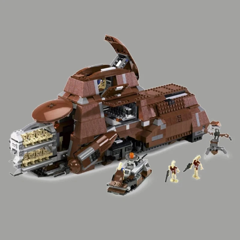 1338pcs Star Plan MTT Containerized Battle Droids Troop Carrier Trade Federation MTT MOC Building Blocks Model DIY Bricks Toys
1338pcs Star Plan MTT Containerized Battle Droids Troop Carrier Trade Federation MTT MOC Building Blocks Model DIY Bricks Toys