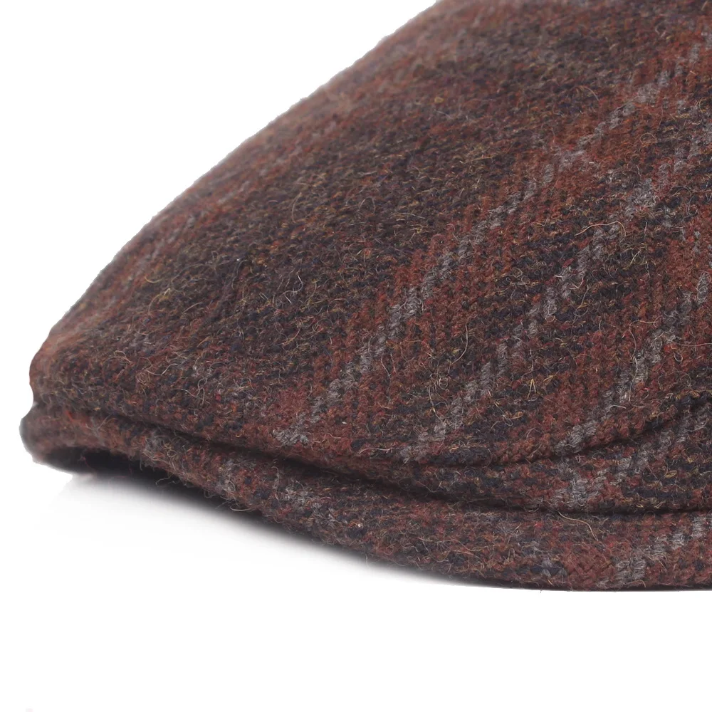 RoxCober Fall WInter Wool Mens Womens Duckbill Cap Ivy Driving Sun Flat Cabbie Newsboy Hat Unisex Berets | Аксессуары для одежды