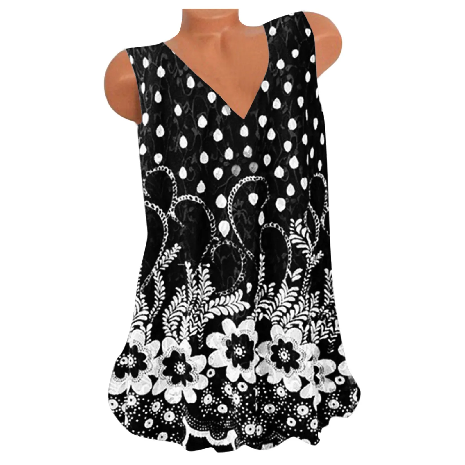 Vintage Casual Floral Printed Loose Shirts Blusa Spring Sexy V-neck Blouse Shirt 2021 Summer Women Sleeveless Vest Tops Pullover
Vintage Casual Floral Printed Loose Shirts Blusa Spring Sexy V-neck Blouse Shirt 2021 Summer Women Sleeveless Vest Tops Pullover