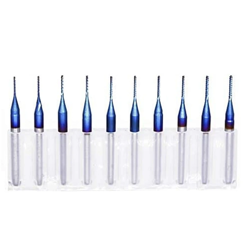 Corn Milling Cutter Set Blue Coating CNC Machine Router Bit 3.175mm Shank 10Pcs PCB End Mills
Corn Milling Cutter Set Blue Coating CNC Machine Router Bit 3.175mm Shank 10Pcs PCB End Mills