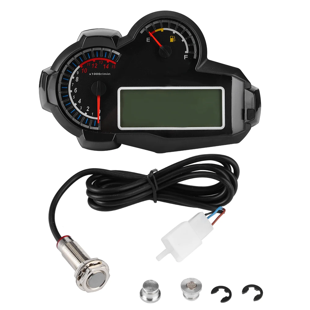 DC 8-12V Universal Digital Motorcycle Speedometer 2/4 Cylinder 14000RPM Tacho Odometer car
DC 8-12V Universal Digital Motorcycle Speedometer 2/4 Cylinder 14000RPM Tacho Odometer car