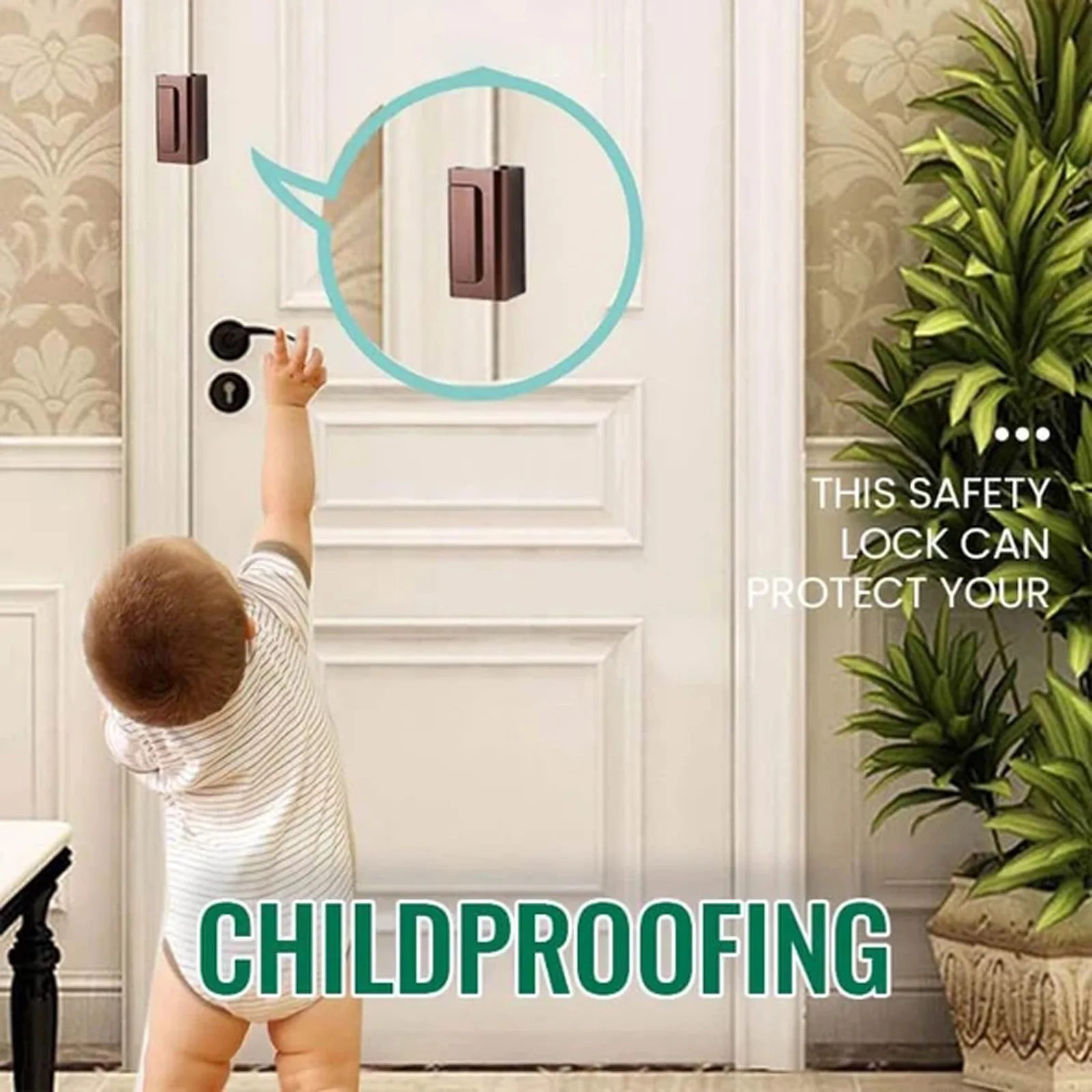 Door Reinforcement Lock Door Lock Child Proof with Screw Child Safety Door Lock Security Protection for Your Home ALS88
Door Reinforcement Lock Door Lock Child Proof with Screw Child Safety Door Lock Security Protection for Your Home ALS88