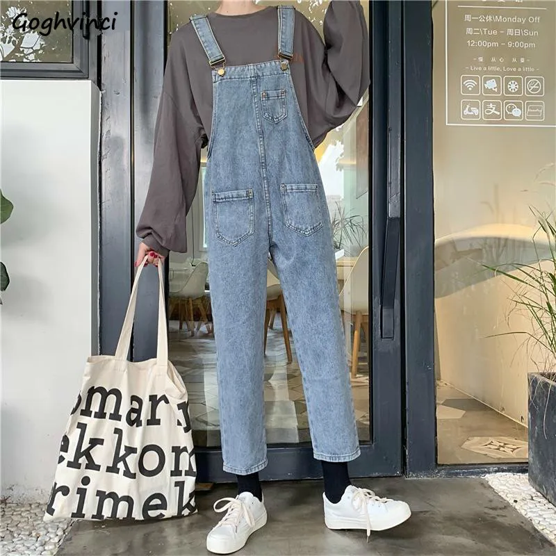 Jumpsuits Women Denim New Korean Style Womens Overalls Straight Trousers Loose Plus Size 2XL All-match Daily Casual Girls Chic
Jumpsuits Women Denim New Korean Style Womens Overalls Straight Trousers Loose Plus Size 2XL All-match Daily Casual Girls Chic